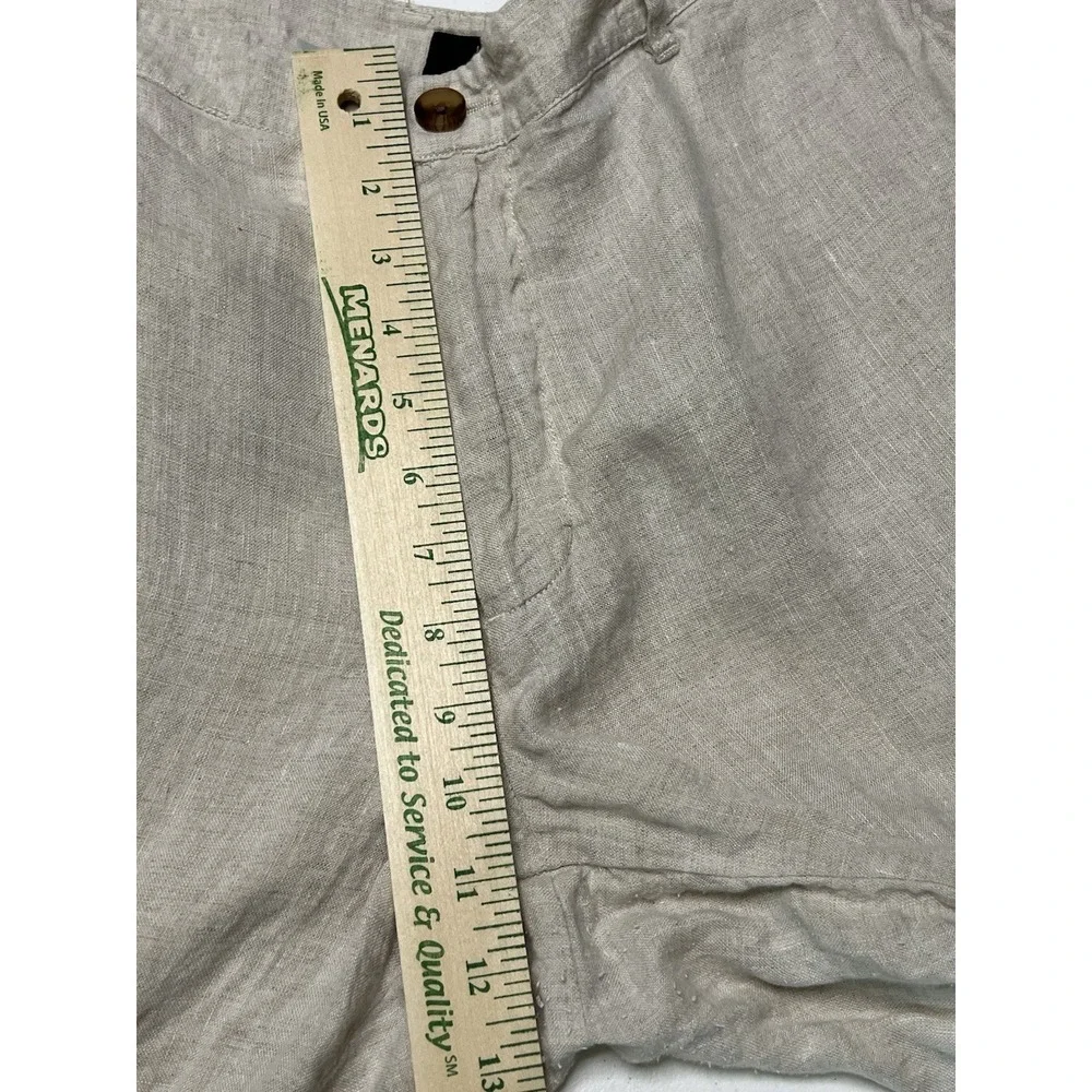Club Room Luxury 100% Linen Men's 38x30 Flat Front Pants Beige Resort Vacation